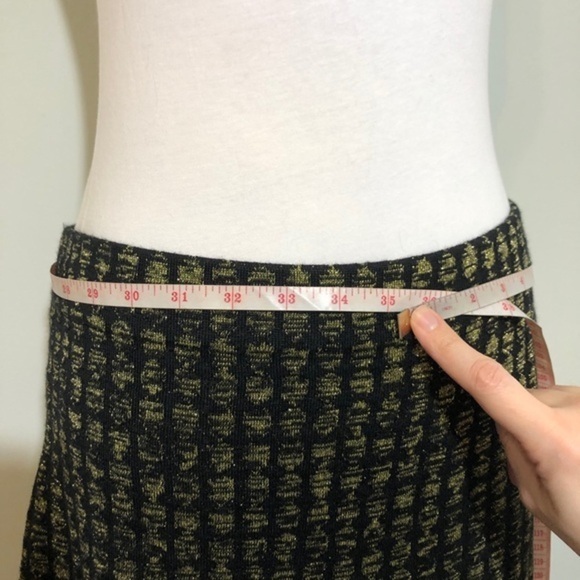 NWT Black Gold Harvest Moon Knit Skirt Kasper New - Picture 8 of 9